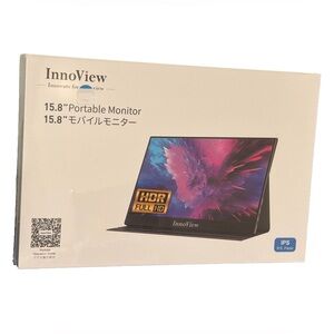 InnoView Portable Monitor 15.8 Inch FHD 1080P HDMI External Monitor INVPM406 NWT